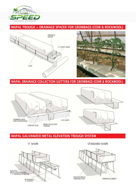 greenhouse growing trough