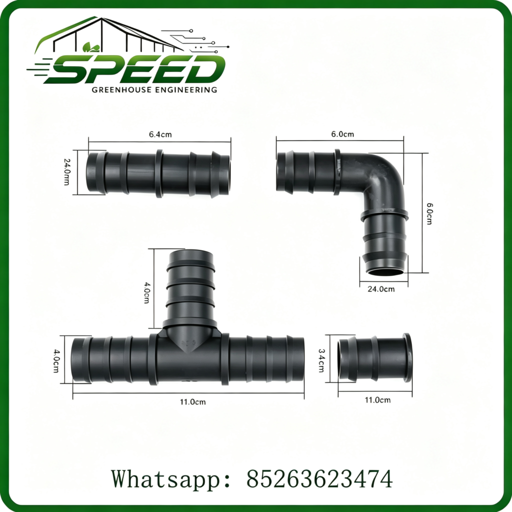 灌溉连接器 - PE pipe - Greenhouse design and construction、 Park planning and design