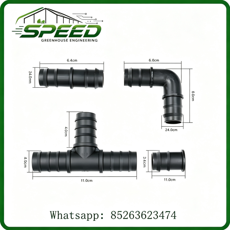 灌溉连接器 - PE pipe - Greenhouse design and construction、 Park planning and design