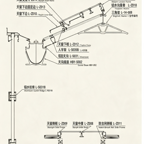 Glass aluminum material