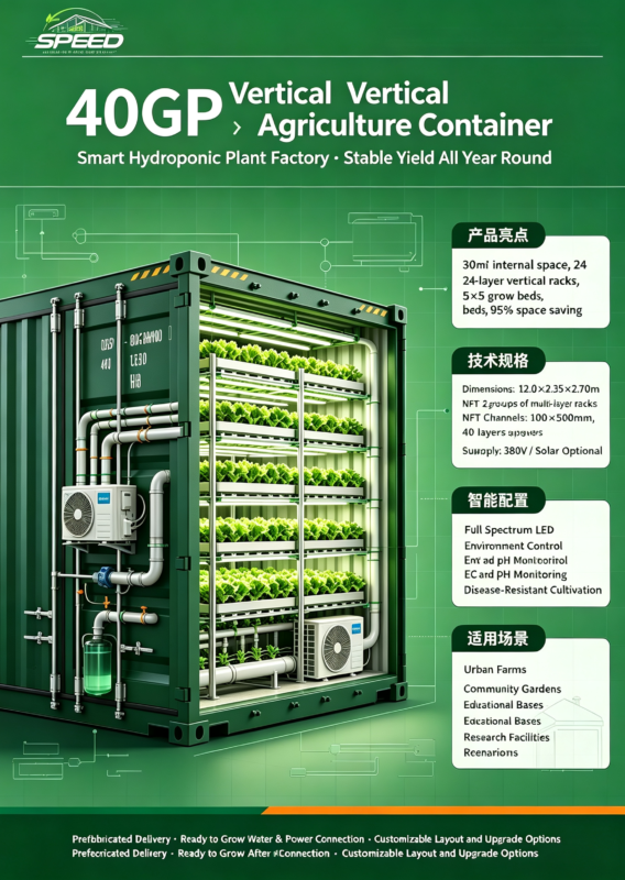 垂直集装箱农业 - Vertical container agriculture - Greenhouse design and construction、 Park planning and design