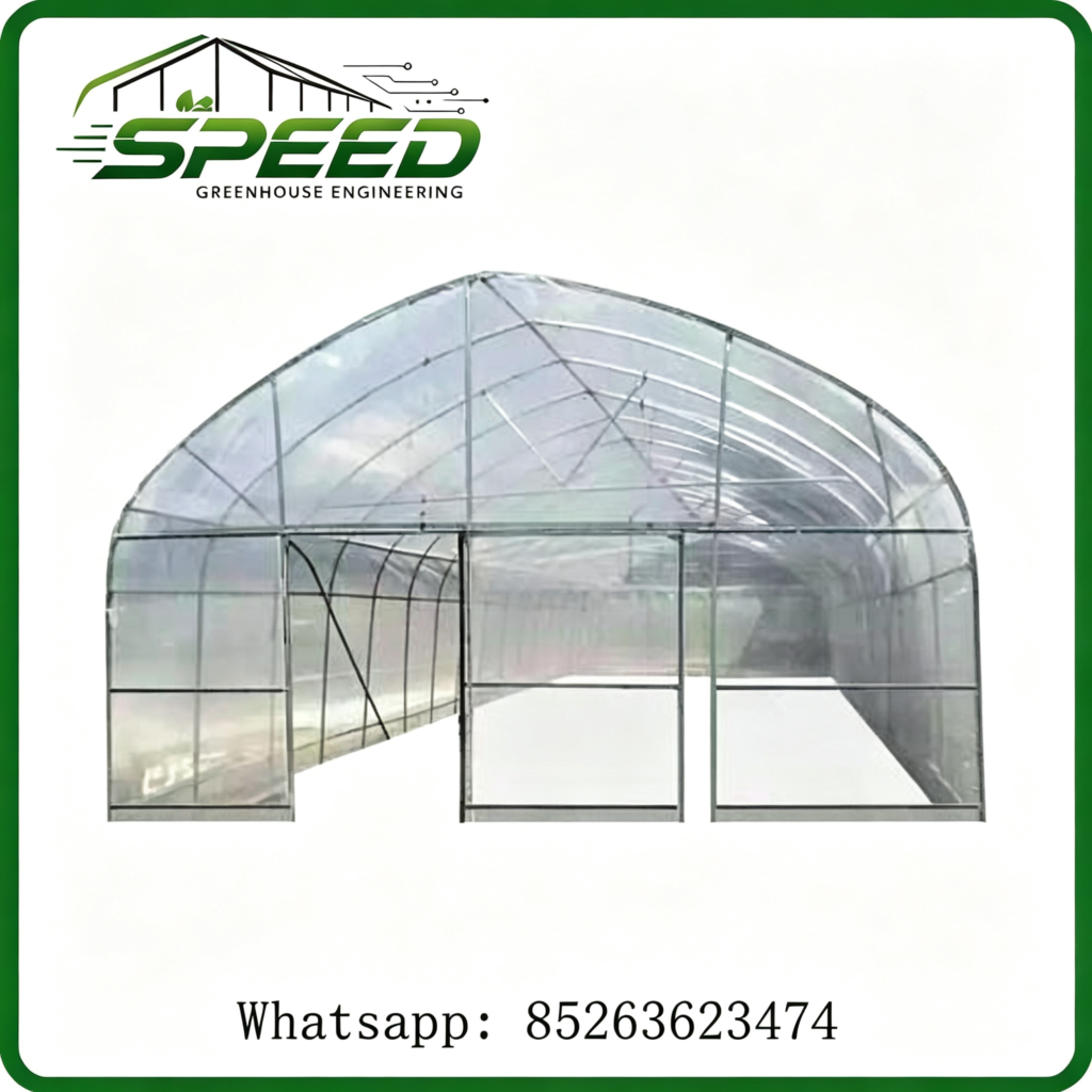 Single‑span greenhouse - single-span polytunnel - Greenhouse design and construction、 Park planning and design