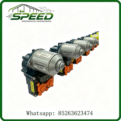 Electric film reeler - Top ventilation window - Greenhouse design and construction、 Park planning and design